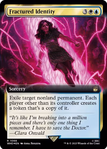 Fractured Identity (Extended Art) (Surge Foil) (1068), Universes Beyond: Doctor Who — Magic card price
