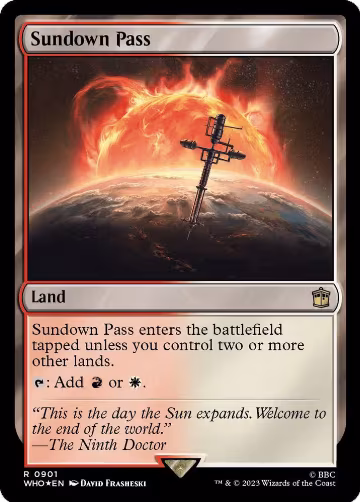 Sundown Pass (Surge Foil) (901), Universes Beyond: Doctor Who — Magic card price