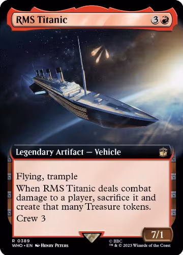 RMS Titanic (Extended Art) (389), Universes Beyond: Doctor Who — Magic card price