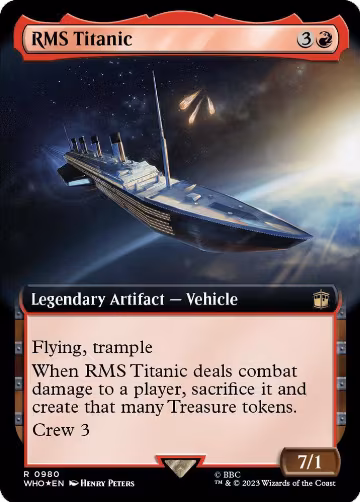 RMS Titanic (Extended Art) (Surge Foil) (980), Universes Beyond: Doctor Who — Magic card price