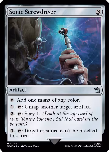Sonic Screwdriver (0184) (184), Universes Beyond: Doctor Who — Magic card price