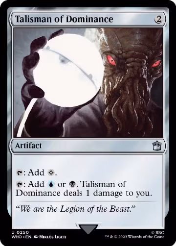 Talisman of Dominance (250), Universes Beyond: Doctor Who — Magic card price
