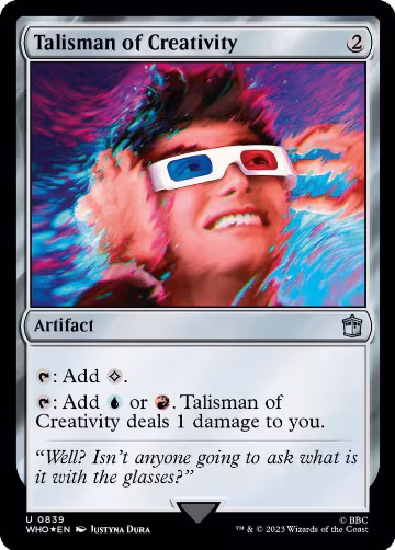 Talisman of Creativity (Surge Foil) (839), Universes Beyond: Doctor Who — Magic card price