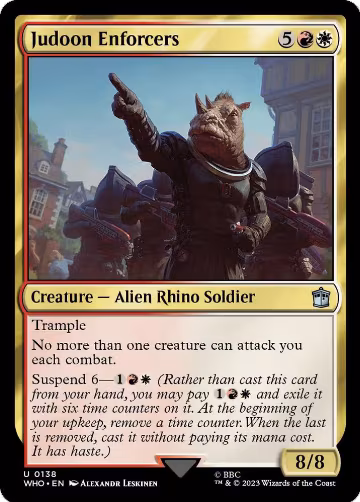 Judoon Enforcers (138), Universes Beyond: Doctor Who — Magic card price