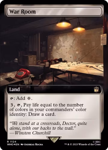 War Room (Extended Art) (Surge Foil) (1124), Universes Beyond: Doctor Who — Magic card price