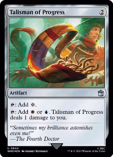 Talisman of Progress (Surge Foil) (844), Universes Beyond: Doctor Who — Magic card price