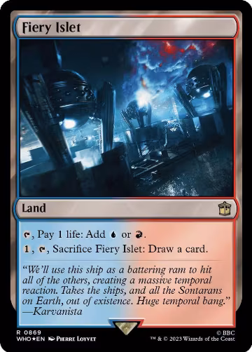 Fiery Islet (Surge Foil) (869), Universes Beyond: Doctor Who — Magic card price