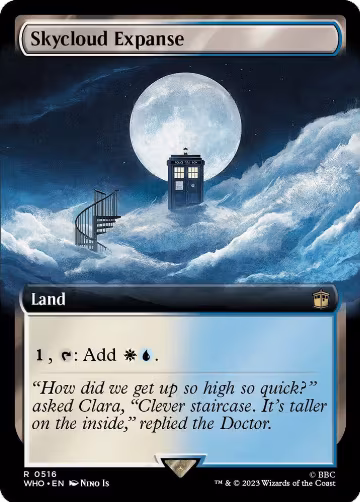 Skycloud Expanse (Extended Art) (516), Universes Beyond: Doctor Who — Magic card price