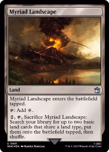 Myriad Landscape (Surge Foil) (881), Universes Beyond: Doctor Who — Magic card price