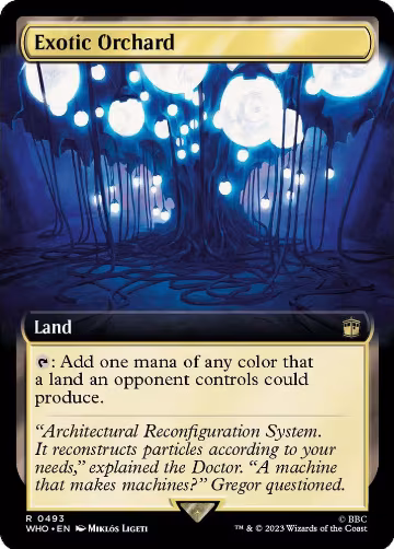 Exotic Orchard (Extended Art) (493), Universes Beyond: Doctor Who — Magic card price