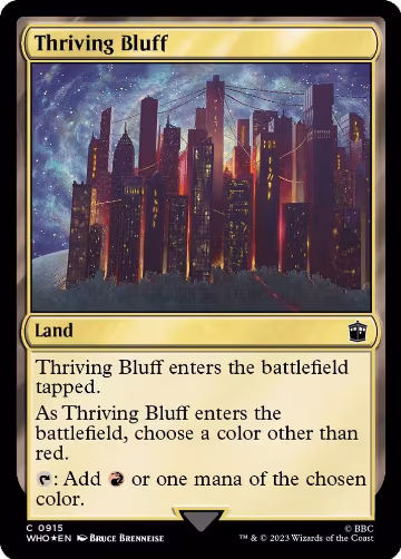 Thriving Bluff (Surge Foil) (915), Universes Beyond: Doctor Who — Magic card price