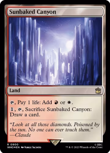 Sunbaked Canyon (Surge Foil) (900), Universes Beyond: Doctor Who — Magic card price