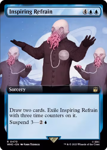 Inspiring Refrain (Extended Art) (470), Universes Beyond: Doctor Who — Magic card price