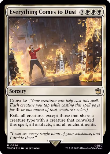 Everything Comes to Dust (Surge Foil) (624), Universes Beyond: Doctor Who — Magic card price