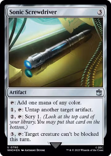 Sonic Screwdriver (0790) (Surge Foil) (790), Universes Beyond: Doctor Who — Magic card price