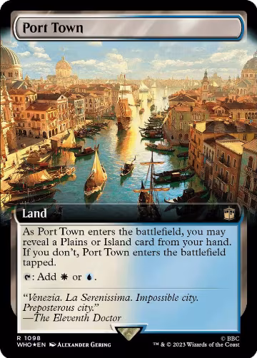 Port Town (Extended Art) (Surge Foil) (1098), Universes Beyond: Doctor Who — Magic card price