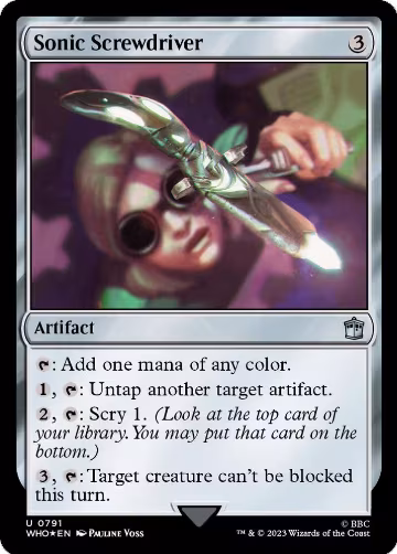 Sonic Screwdriver (0791) (Surge Foil) (791), Universes Beyond: Doctor Who — Magic card price