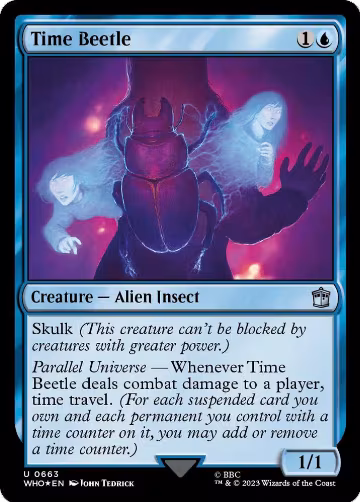Time Beetle (Surge Foil) (663), Universes Beyond: Doctor Who — Magic card price