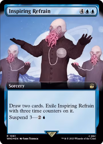 Inspiring Refrain (Extended Art) (Surge Foil) (1061), Universes Beyond: Doctor Who — Magic card price