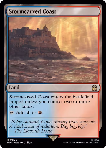 Stormcarved Coast (Surge Foil) (899), Universes Beyond: Doctor Who — Magic card price
