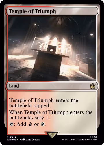 Temple of Triumph (Surge Foil) (912), Universes Beyond: Doctor Who — Magic card price