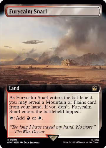 Furycalm Snarl (Extended Art) (Surge Foil) (1090), Universes Beyond: Doctor Who — Magic card price