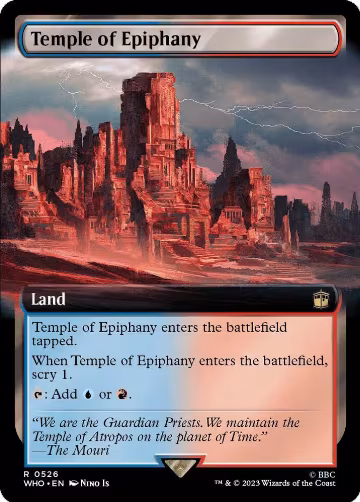 Temple of Epiphany (Extended Art) (526), Universes Beyond: Doctor Who — Magic card price