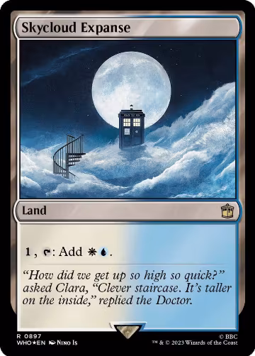 Skycloud Expanse (Surge Foil) (897), Universes Beyond: Doctor Who — Magic card price