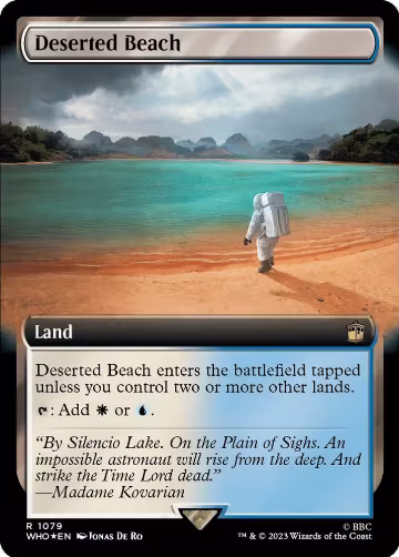 Deserted Beach (Extended Art) (Surge Foil) (1079), Universes Beyond: Doctor Who — Magic card price
