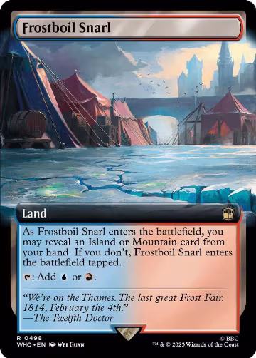 Frostboil Snarl (Extended Art) (498), Universes Beyond: Doctor Who — Magic card price