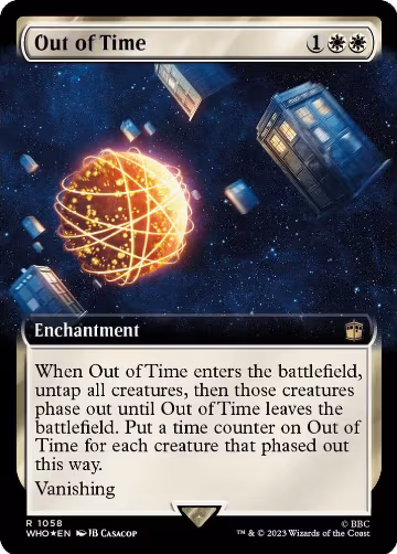 Out of Time (Extended Art) (Surge Foil) (1058), Universes Beyond: Doctor Who — Magic card price