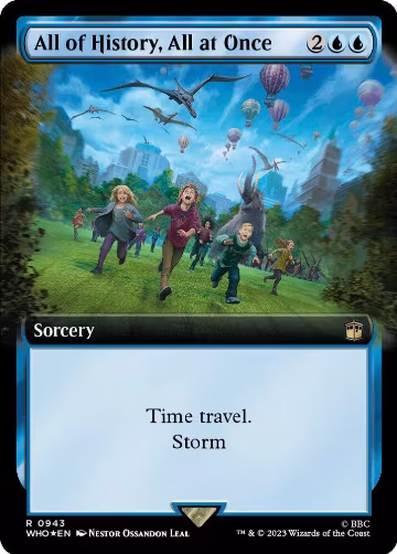 All of History, All at Once (Extended Art) (Surge Foil) (943), Universes Beyond: Doctor Who — Magic card price