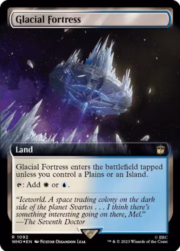 Glacial Fortress (Extended Art) (Surge Foil) (1092), Universes Beyond: Doctor Who — Magic card price