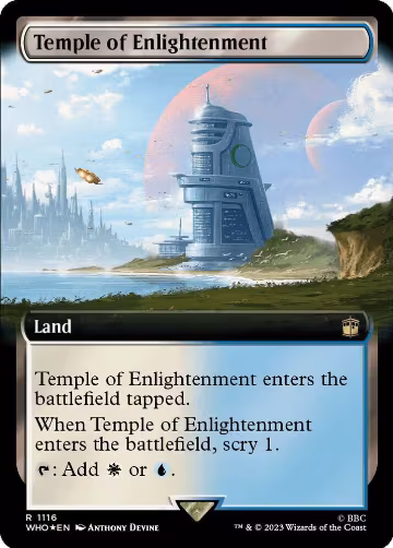Temple of Enlightenment (Extended Art) (Surge Foil) (1116), Universes Beyond: Doctor Who — Magic card price