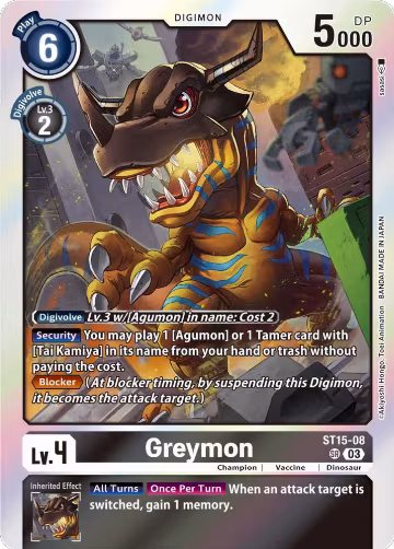 Greymon (ST15-08 SR) — card price