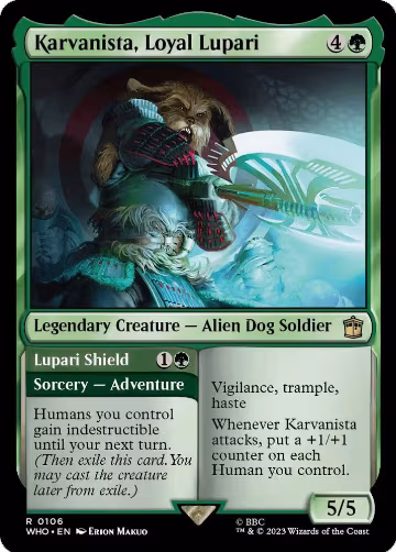 Karvanista, Loyal Lupari (106), Universes Beyond: Doctor Who — Magic card price