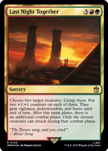 Last Night Together (Surge Foil) (745), Universes Beyond: Doctor Who — Magic card price