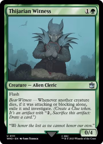 Thijarian Witness (111), Universes Beyond: Doctor Who — Magic card price