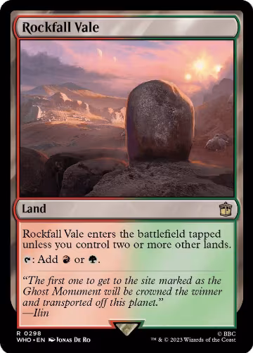 Rockfall Vale (298), Universes Beyond: Doctor Who — Magic card price