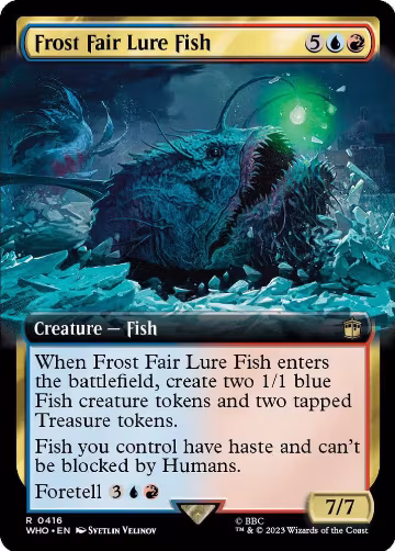 Frost Fair Lure Fish (Extended Art) (416), Universes Beyond: Doctor Who — Magic card price