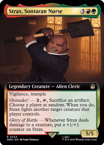 Strax, Sontaran Nurse (Extended Art) (444), Universes Beyond: Doctor Who — Magic card price