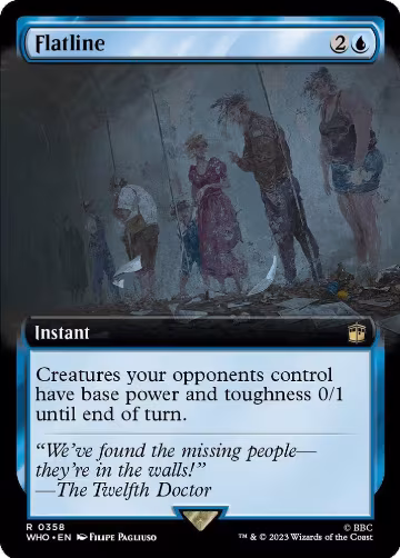 Flatline (Extended Art) (358), Universes Beyond: Doctor Who — Magic card price