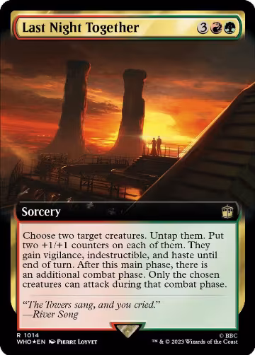 Last Night Together (Extended Art) (Surge Foil) (1014), Universes Beyond: Doctor Who — Magic card price