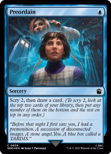 Preordain (Surge Foil) (809), Universes Beyond: Doctor Who — Magic card price