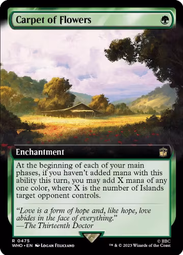 Carpet of Flowers (Extended Art) (475), Universes Beyond: Doctor Who — Magic card price