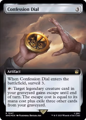 Confession Dial (Extended Art) (Surge Foil) (1047), Universes Beyond: Doctor Who — Magic card price
