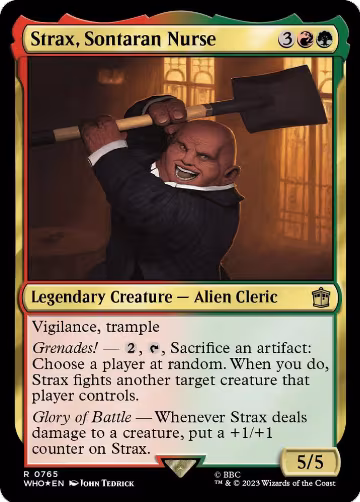 Strax, Sontaran Nurse (Surge Foil) (765), Universes Beyond: Doctor Who — Magic card price