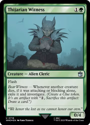 Thijarian Witness (Surge Foil) (716), Universes Beyond: Doctor Who — Magic card price