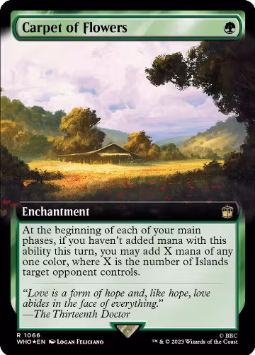 Carpet of Flowers (Extended Art) (Surge Foil) (1066), Universes Beyond: Doctor Who — Magic card price