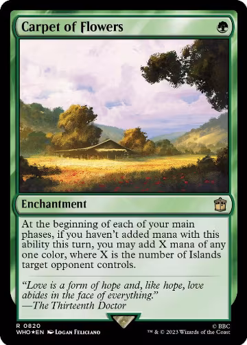 Carpet of Flowers (Surge Foil) (820), Universes Beyond: Doctor Who — Magic card price